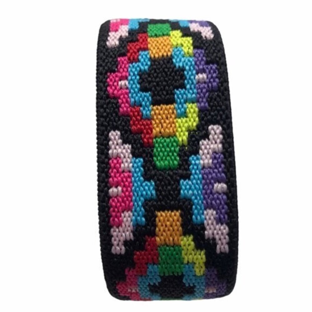 Multi-Color Aztec Fabric Elastic Apple Watch Band 38mm Solo Loop